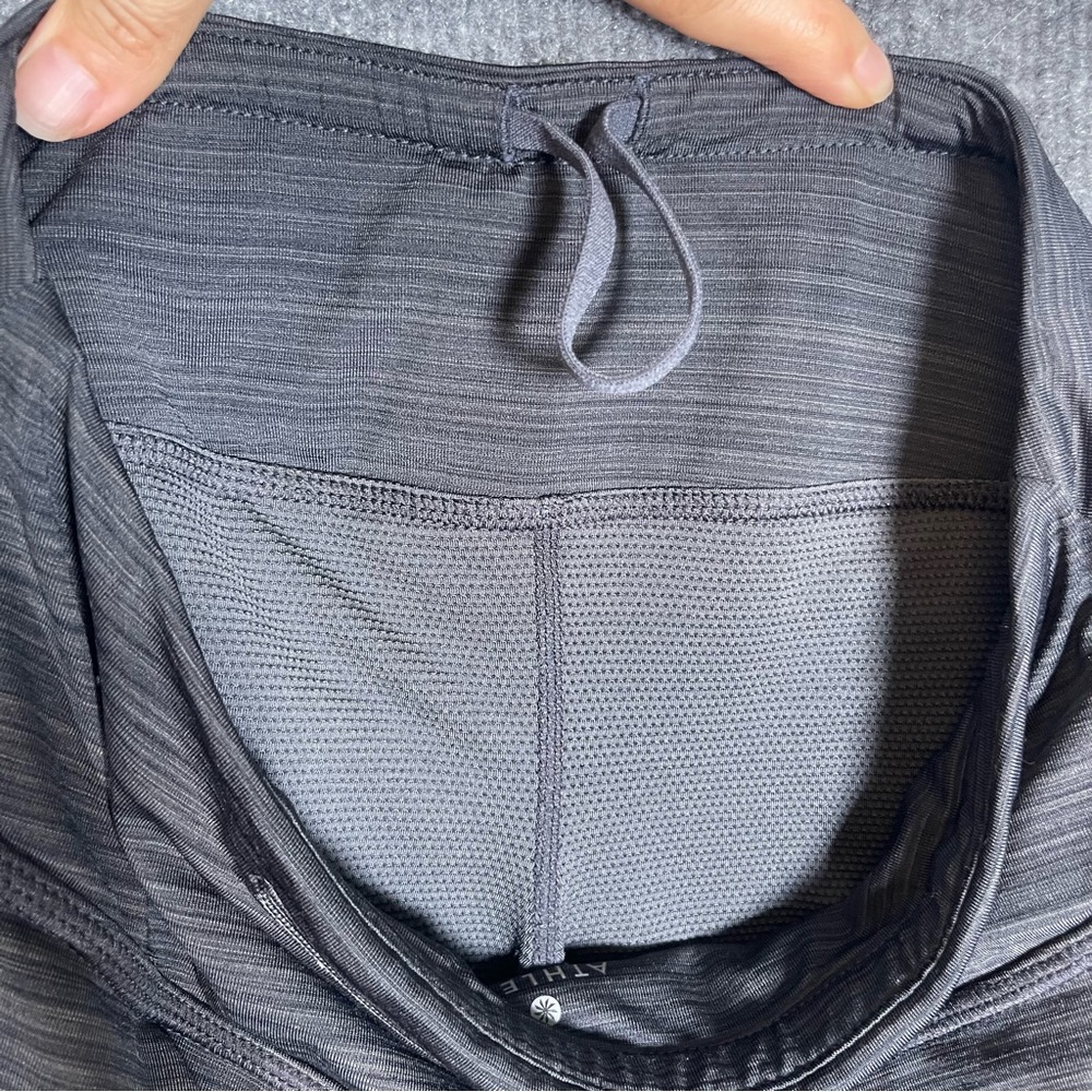 Athleta Womens XS Charcoal Gray Stripe Swagger Skort Sporty Tennis‎ Pickleball - Picture 6 of 9